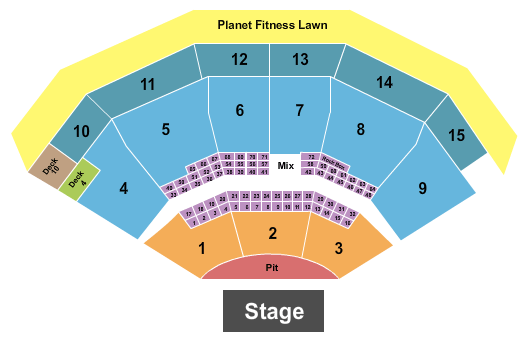 PNC Music Pavilion Twenty One Pilots Seating Chart